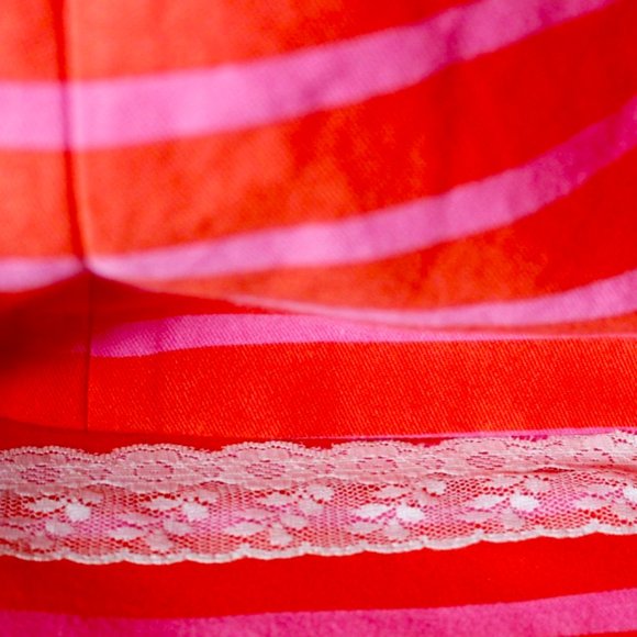 Kate Spade Jillian Pink Orange Stripe Bow Dress XS - Picture 4 of 7